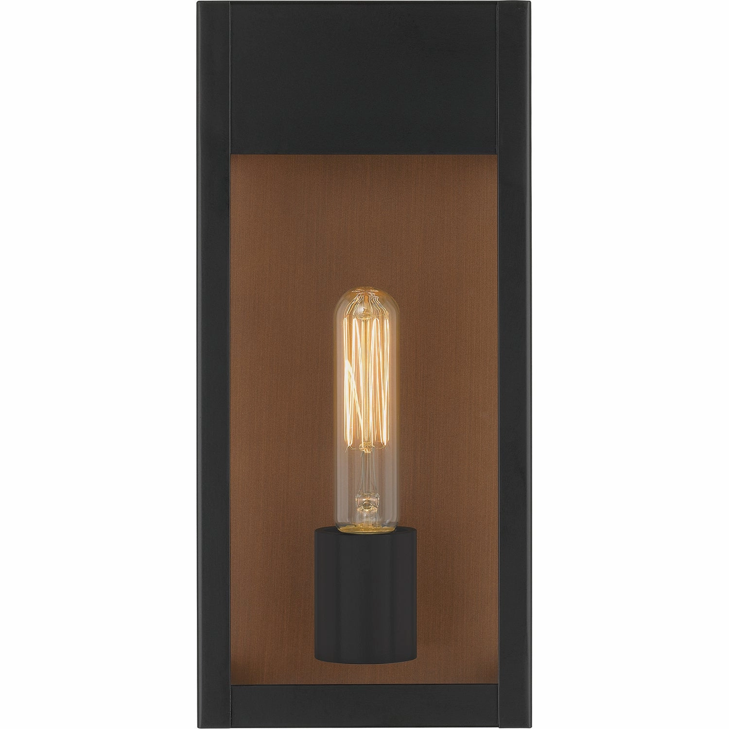 Maren One Light Outdoor Wall Mount Matte Black