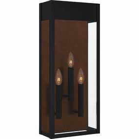 Maren Three Light Outdoor Wall Mount Matte BlackOutdoor wall sconces with motion sensor