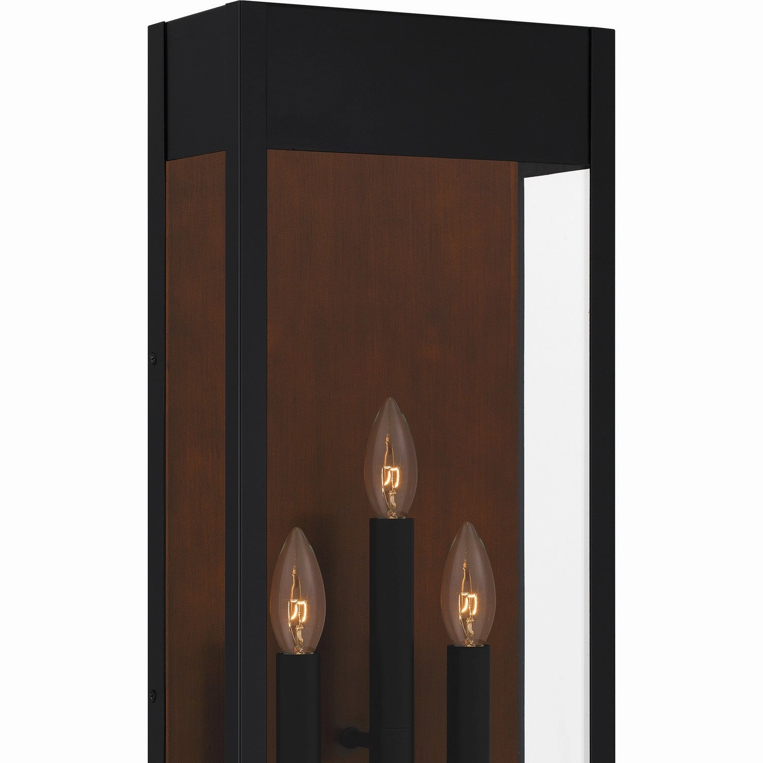 Maren Three Light Outdoor Wall Mount Matte Black