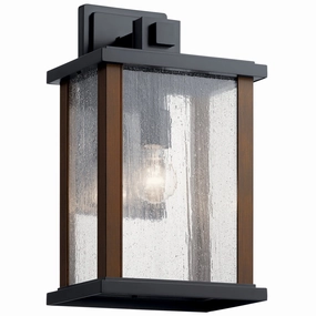 Marimount One Light Outdoor Wall Mount BlackOutdoor wall sconces with motion sensor