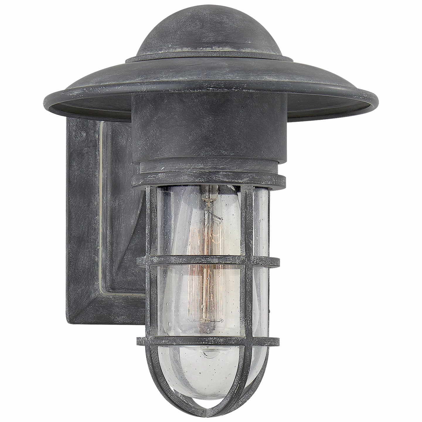 Marine2 One Light Wall Lantern Weathered ZincOutdoor wall sconces with motion sensor