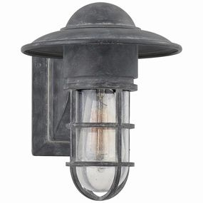 Marine2 One Light Wall Lantern Weathered ZincOutdoor wall sconces with motion sensor