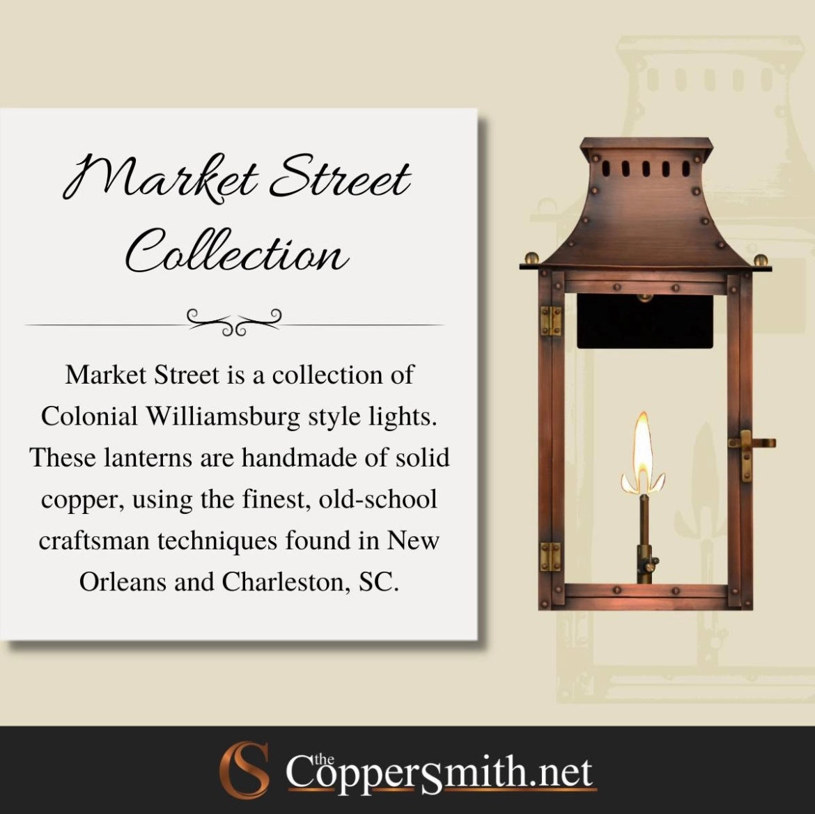 Market Street 21" Gas Outdoor Wall Sconce