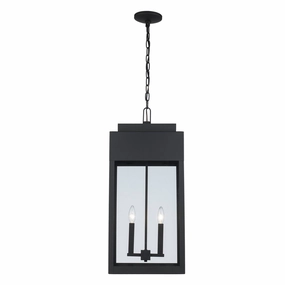 Marley Two Light Outdoor Hanging Lantern BlackOutdoor wall sconces with motion sensor