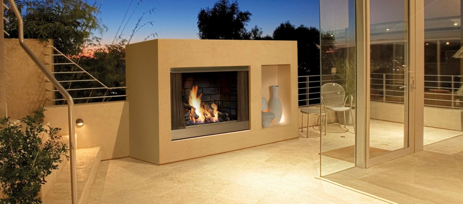 Marquis by Kingsman Aurora 42-inch Zero Clearance Outdoor Gas Fireplace OFP42