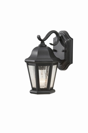 Martinsville One Light Outdoor Wall Lantern BlackOutdoor wall sconces with motion sensor