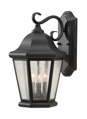 Martinsville Three Light Outdoor Wall Lantern BlackOutdoor wall sconces with motion sensor