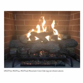 Mason-Lite 39" Gas B-Vent Firebox Kits MGFP39stone-look outdoor patio fireplace