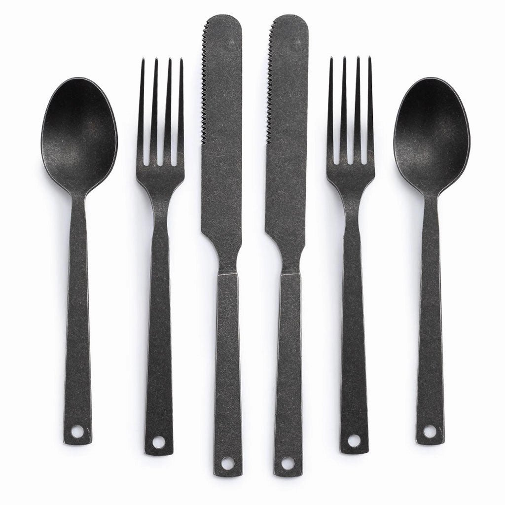 Matte Flatware | Set of 2 heavy-duty garden utility cart with handle