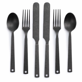 Matte Flatware | Set of 2 heavy-duty garden utility cart with handle