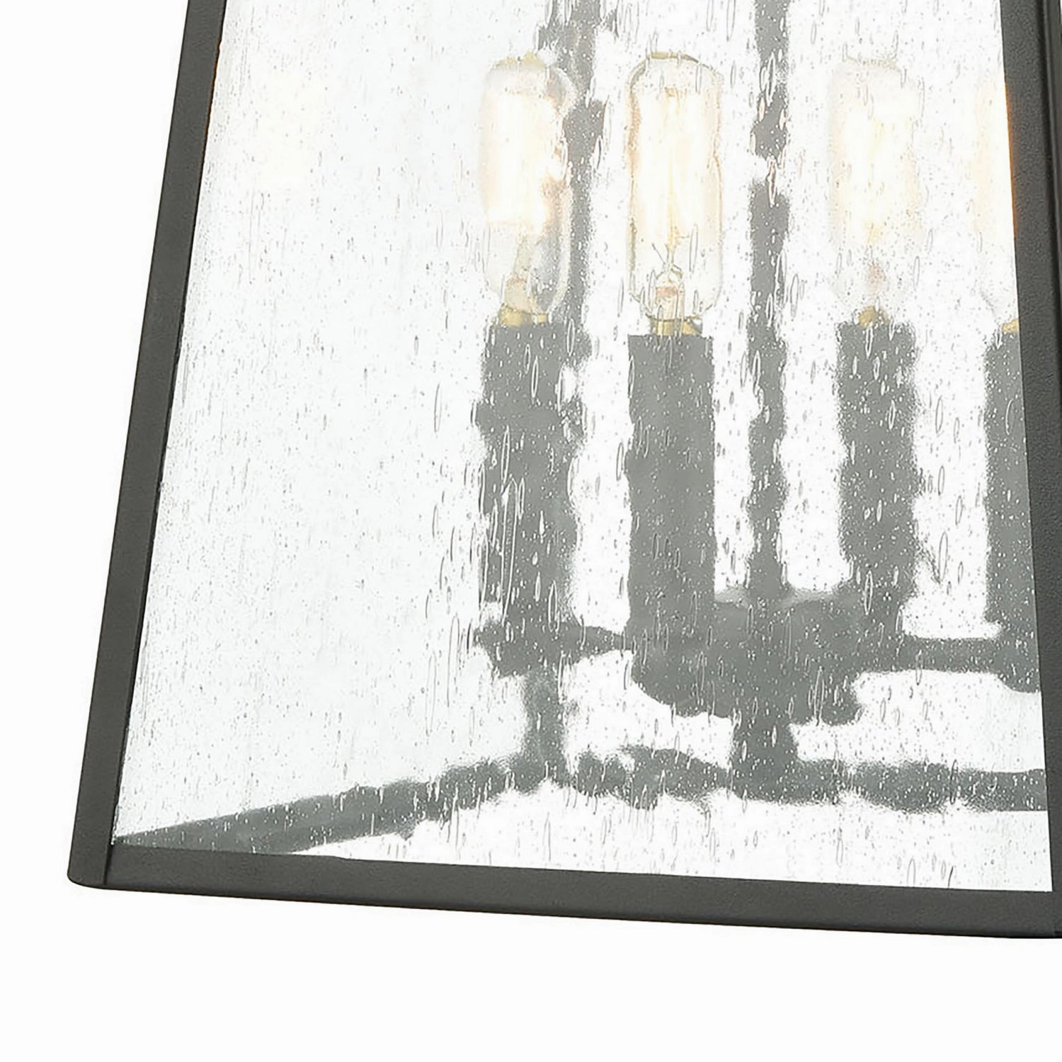 Meditterano Four Light Outdoor Wall Sconce Matte Black