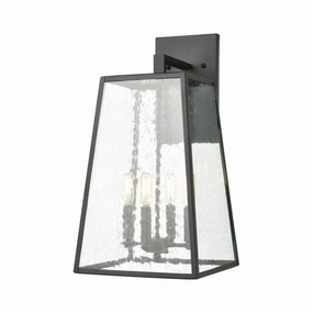 Meditterano Four Light Outdoor Wall Sconce Matte BlackOutdoor wall sconces with motion sensor