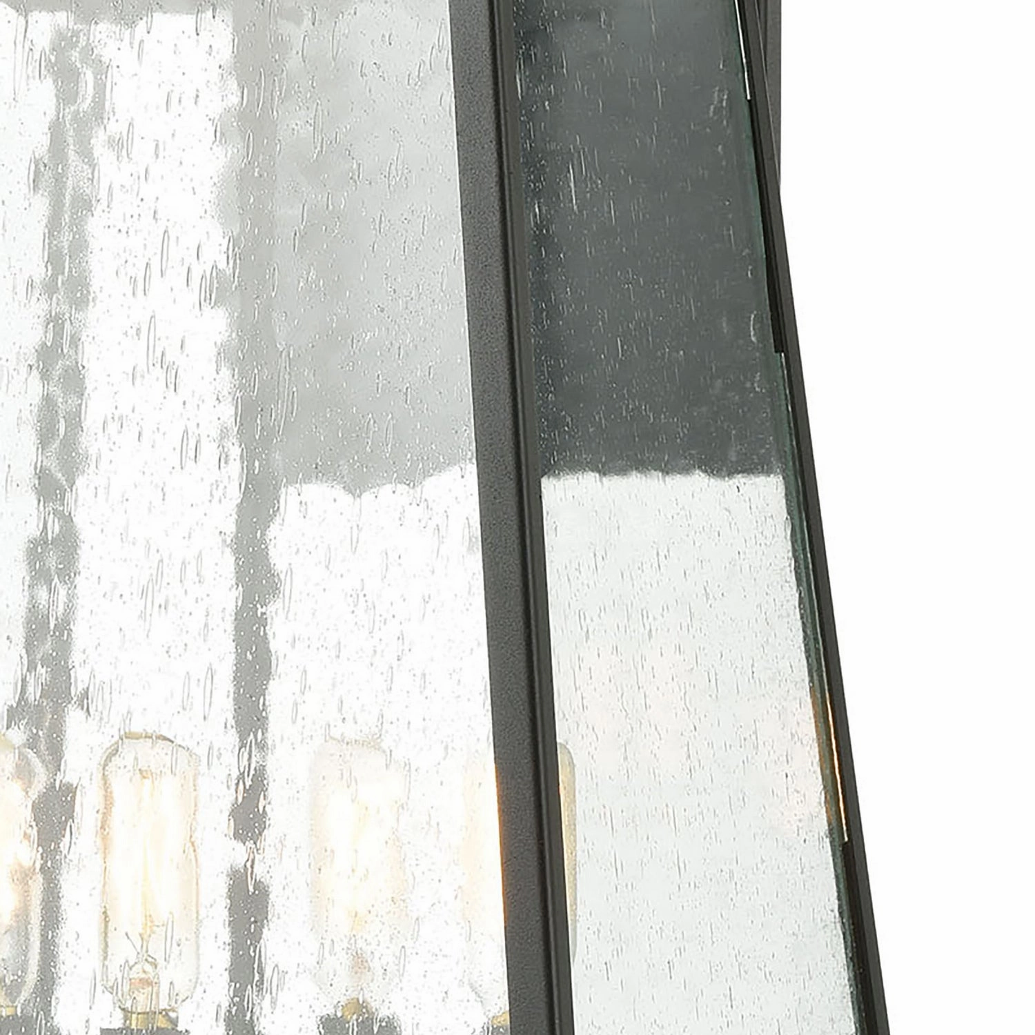 Meditterano Four Light Outdoor Wall Sconce Matte Black