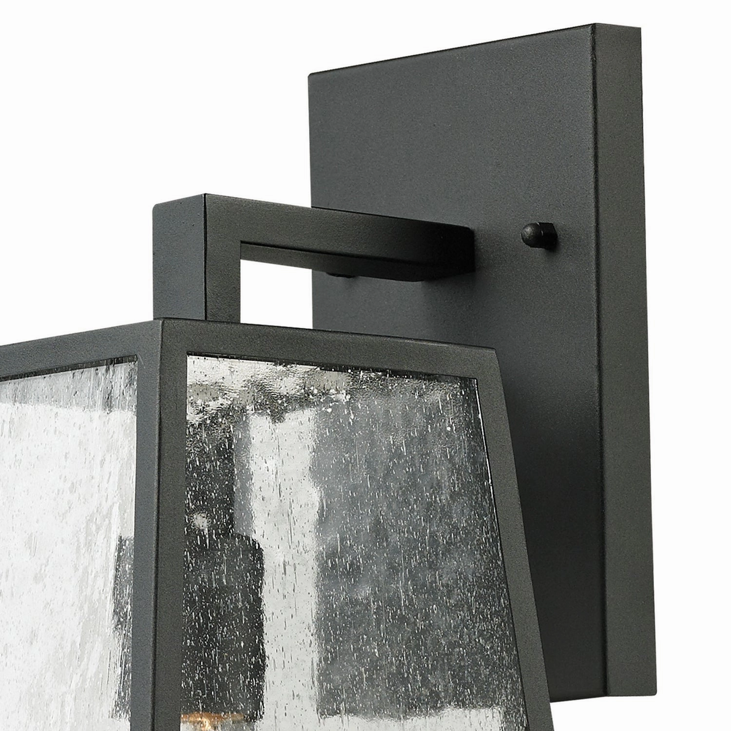 Meditterano One Light Outdoor Wall Sconce Matte Black