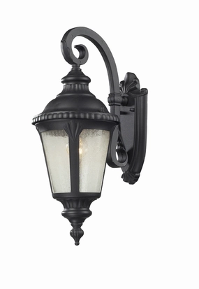 Medow One Light Outdoor Wall Light BlackOutdoor wall sconces with motion sensor