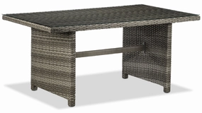 Melville One - Outdoor Banquette Table with Tempered Glass Topoutdoor patio furniture set