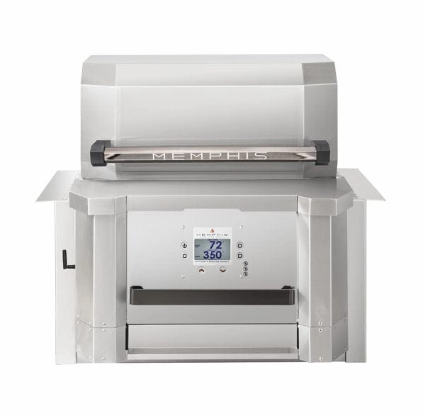 Memphis Elevate 30" Stainless Steel Built-In Wi-Fi Controlled Pellet Grill MG01-06-001 large capacity charcoal BBQ grills