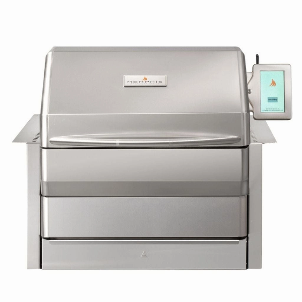 Memphis Pro 28" Stainless Steel Built-In ITC3 Pellet Grill with Wi-Fi VGB0001S large capacity charcoal BBQ grills