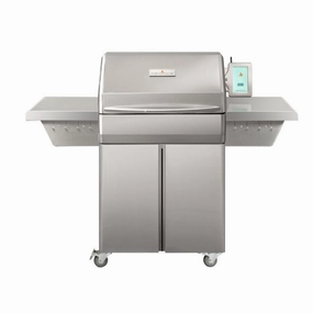 Memphis Pro 57" Stainless Steel Cart ITC3 Pellet Grill with Wi-Fi VG0001S stainless steel BBQ grill with side table
