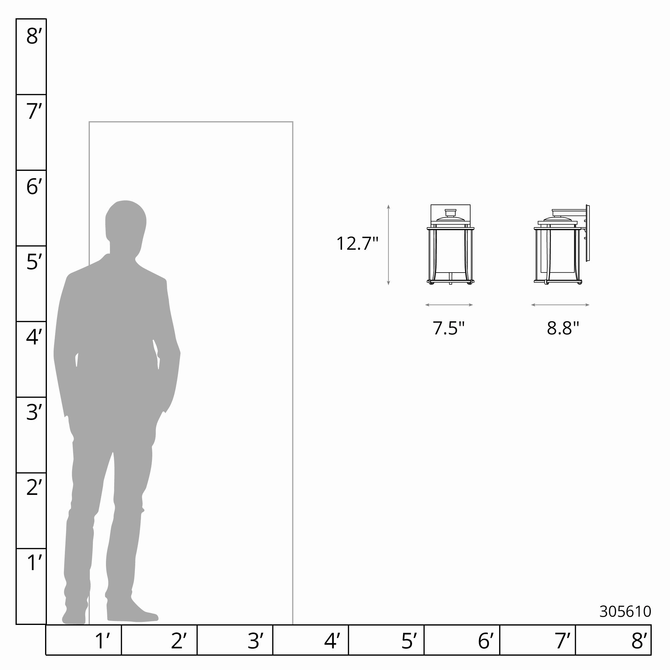 Meridian Outdoor SconceWeatherproof outdoor lighting