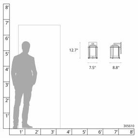 Meridian Outdoor SconceWeatherproof outdoor lighting