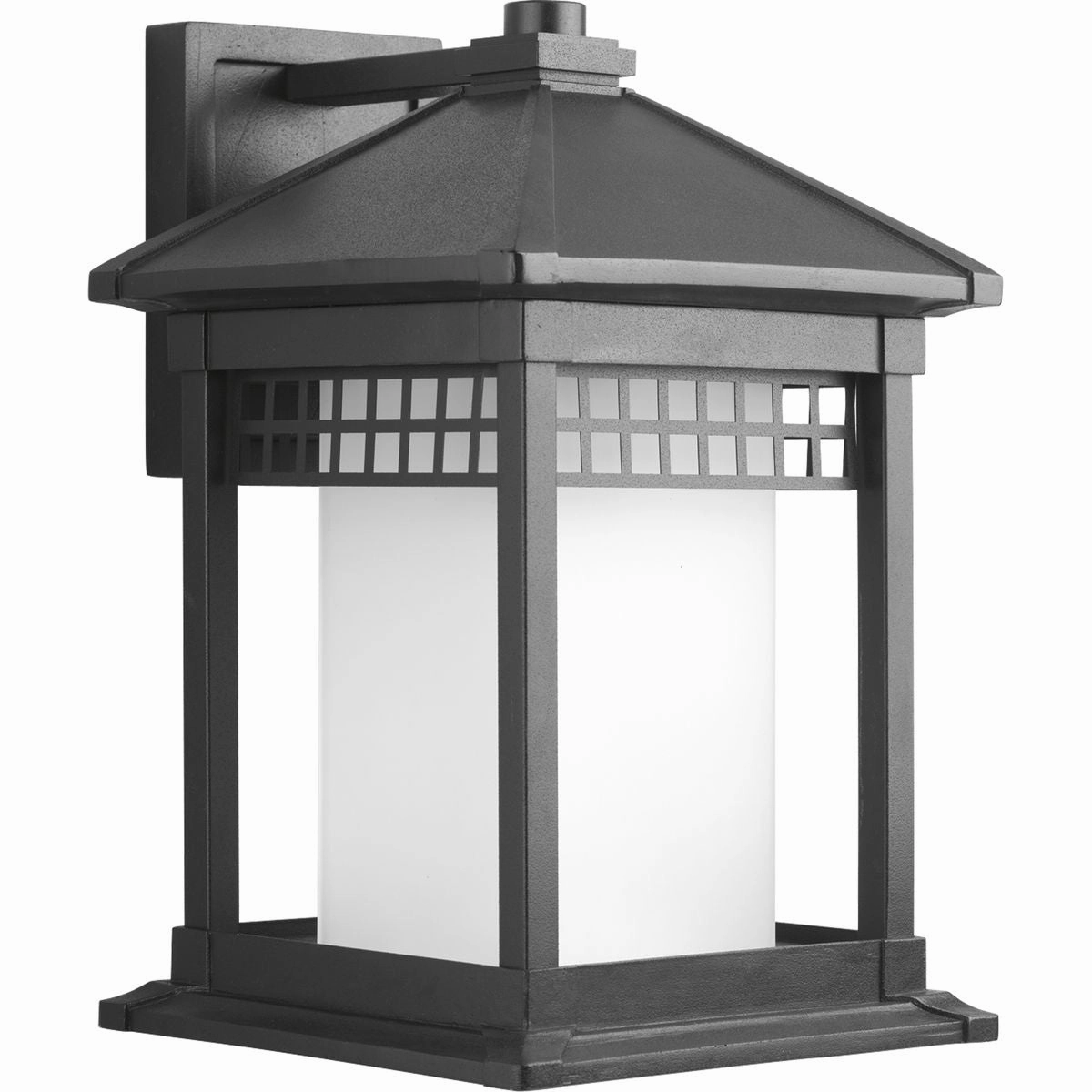Merit One Light Wall Lantern Black