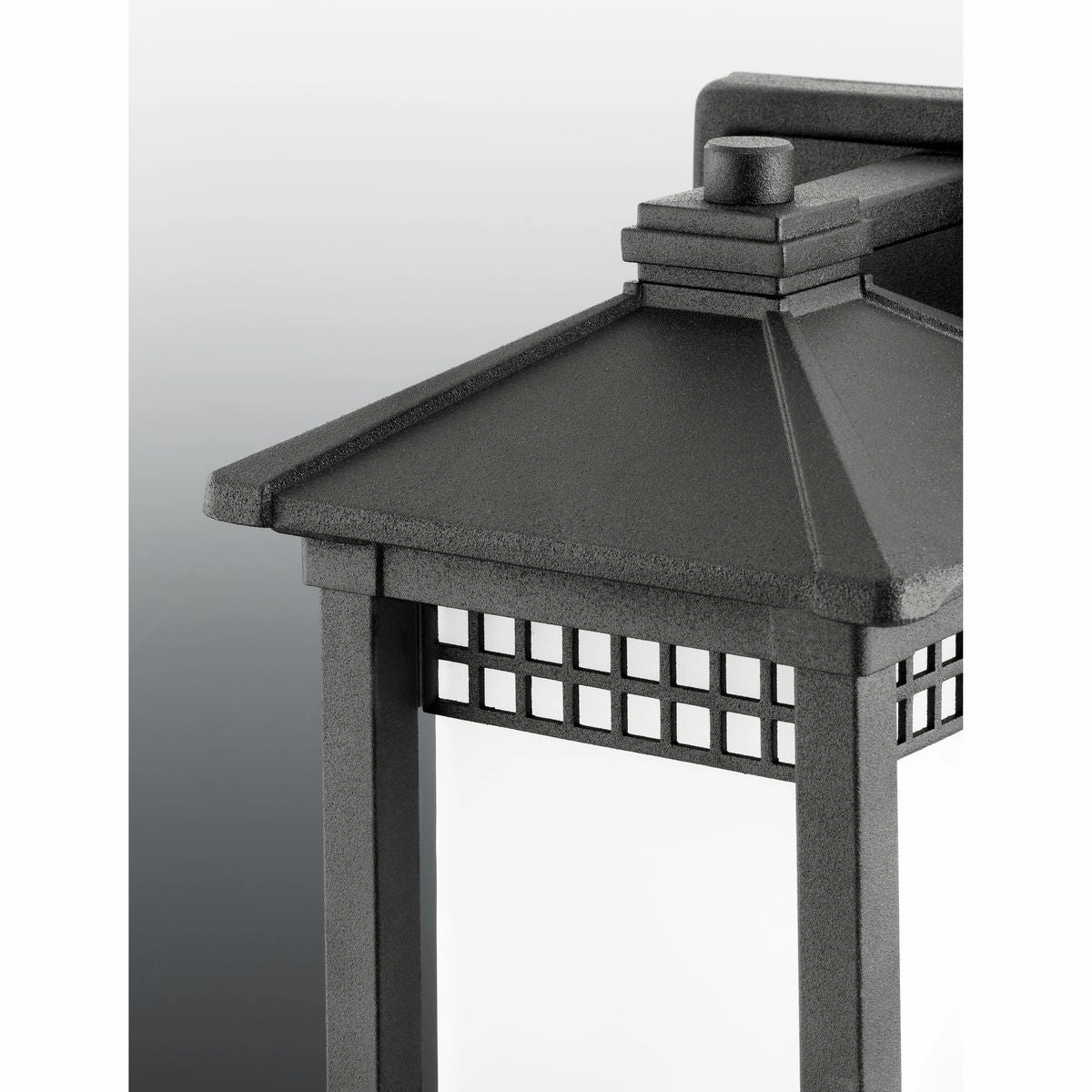Merit One Light Wall Lantern Black