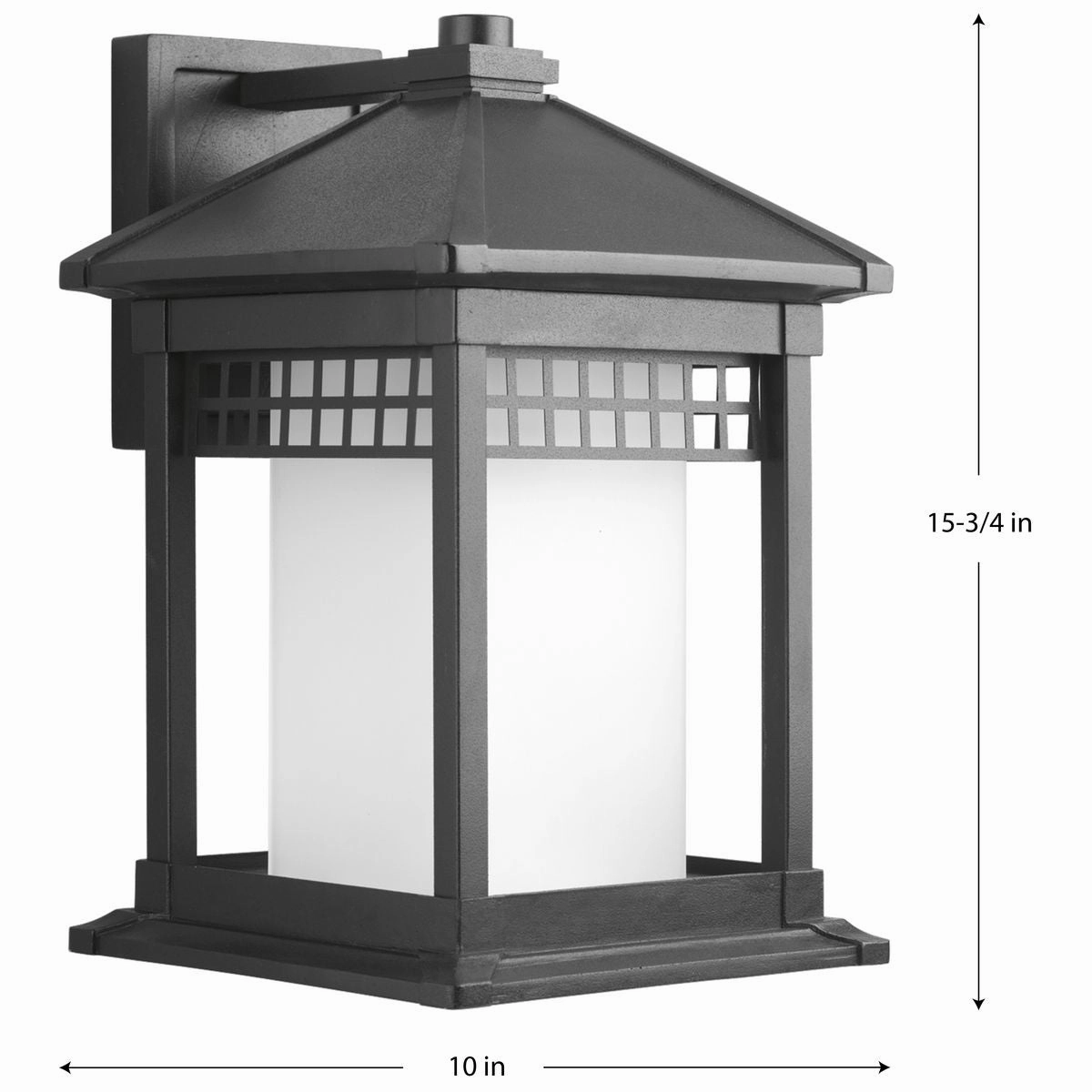 Merit One Light Wall Lantern Black