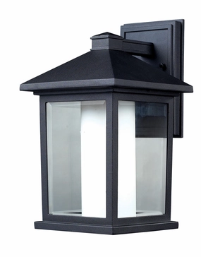 Mesa One Light Outdoor Wall Light BlackOutdoor wall sconces with motion sensor