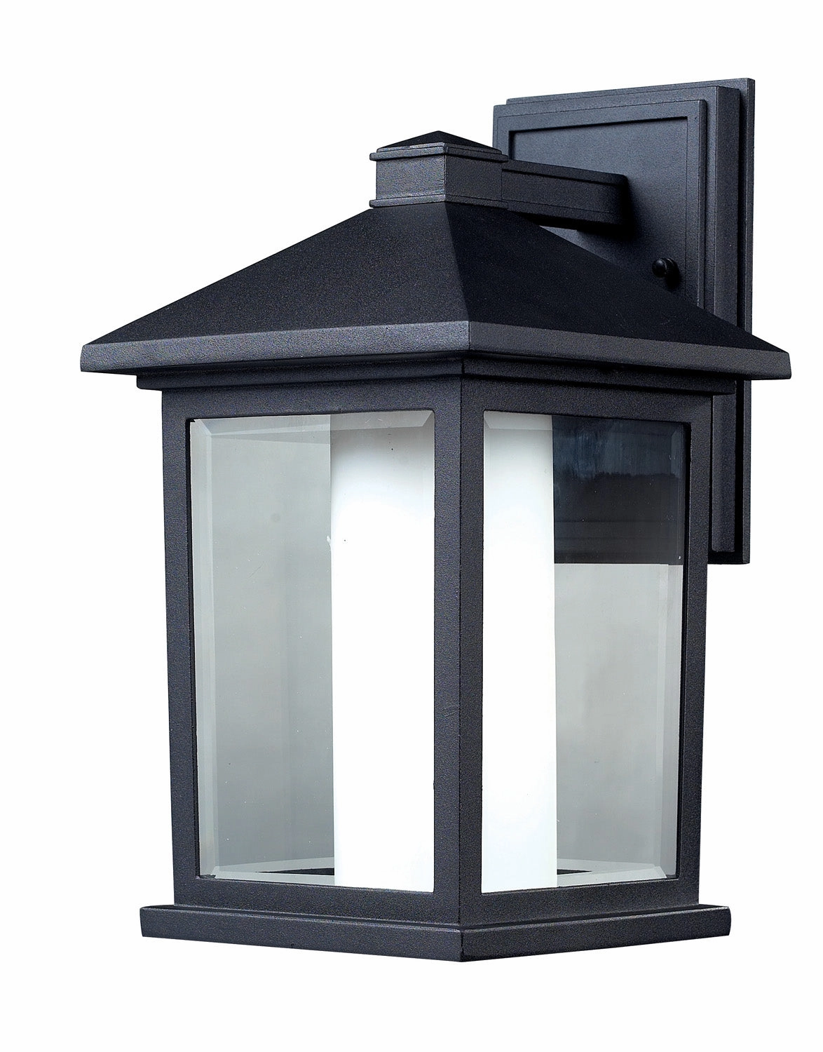 Mesa One Light Outdoor Wall Light BlackOutdoor wall sconces with motion sensor