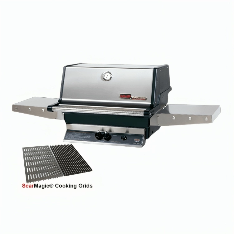 MHP Modern Home Products Gas Grill Head with SearMagic Cooking Grids TJK2 large capacity charcoal BBQ grills