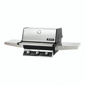 MHP Modern Home Products Hybrid Gas Grill Head with 2 Stainless Steel Side Shelf THRG2 large capacity charcoal BBQ grills
