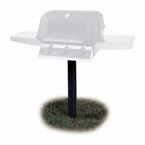 MHP Modern Home Products In-Ground Pedestal for MHP BBQ Grills - MPPStainless steel BBQ tool set