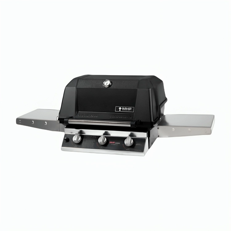 MHP Modern Home Products Infrared Gas Grill Head With 2 Stainless Steel Shelves WRG4DD large capacity charcoal BBQ grills
