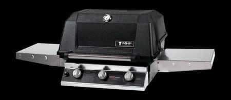 MHP Modern Home Products Tri-Cast Gas Grill Head with Side Shelf and SearMagic Grids W3G4DD large capacity charcoal BBQ grills