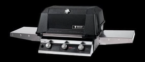 MHP Modern Home Products Tri-Cast Gas Grill Head with Side Shelf and SearMagic Grids W3G4DD professional outdoor BBQ grill set