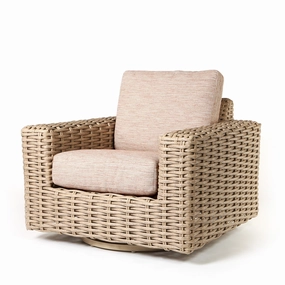 Mia Swivel Glider Club Chairwaterproof wicker balcony furniture