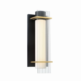 Midnight Gold LED Outdoor Lantern Sand Coal And Honey GoldOutdoor wall sconces with motion sensor