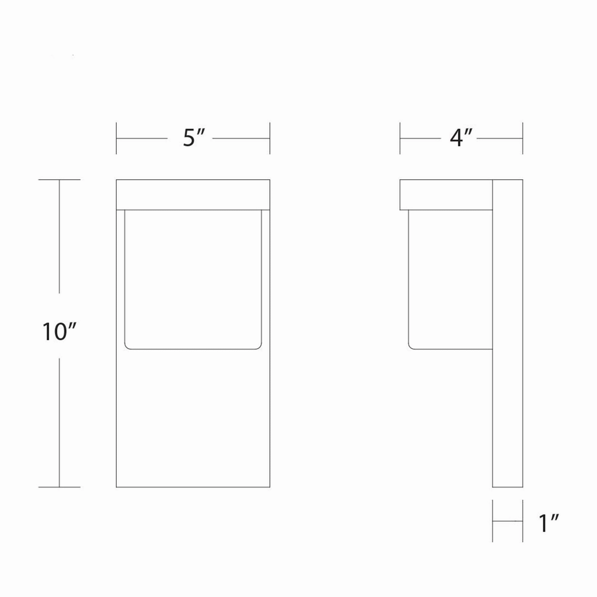 Midtown LED 10" Indoor/Outdoor Wall Light
