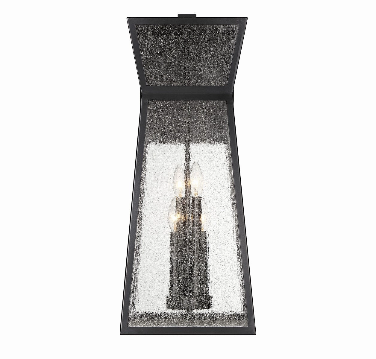 Millford Four Light Outdoor Wall Lantern Matte Black