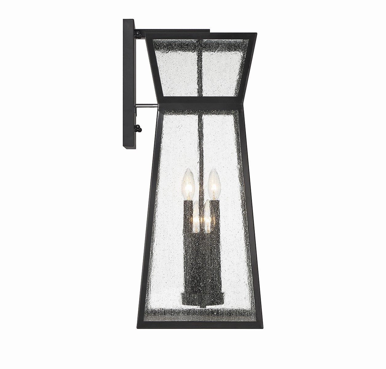 Millford Four Light Outdoor Wall Lantern Matte Black