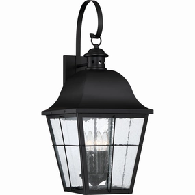 Millhouse Four Light Outdoor Wall Lantern Mystic BlackOutdoor wall sconces with motion sensor