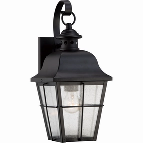 Millhouse One Light Outdoor Wall Lantern Mystic BlackOutdoor wall sconces with motion sensor