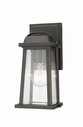 Millworks One Light Outdoor Wall Light Oil Rubbed BronzeOutdoor wall sconces with motion sensor