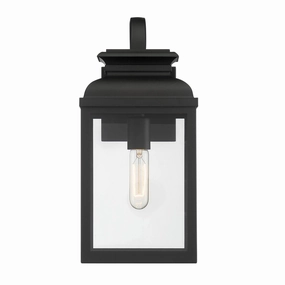 Milton One Light Wall Lantern BlackOutdoor wall sconces with motion sensor