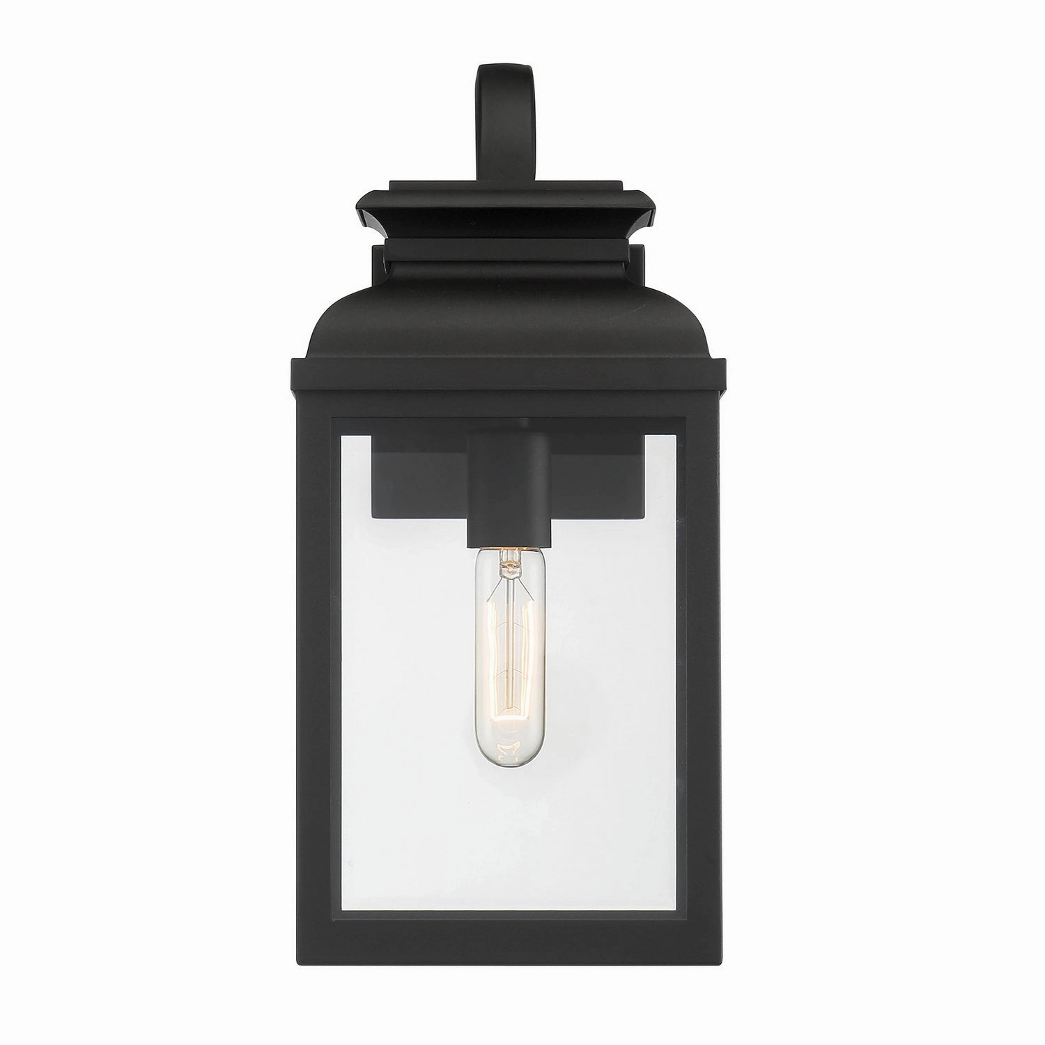 Milton One Light Wall Lantern BlackOutdoor wall sconces with motion sensor