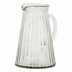 Minati Ribbed Glass Jug modern outdoor garden furniture collection