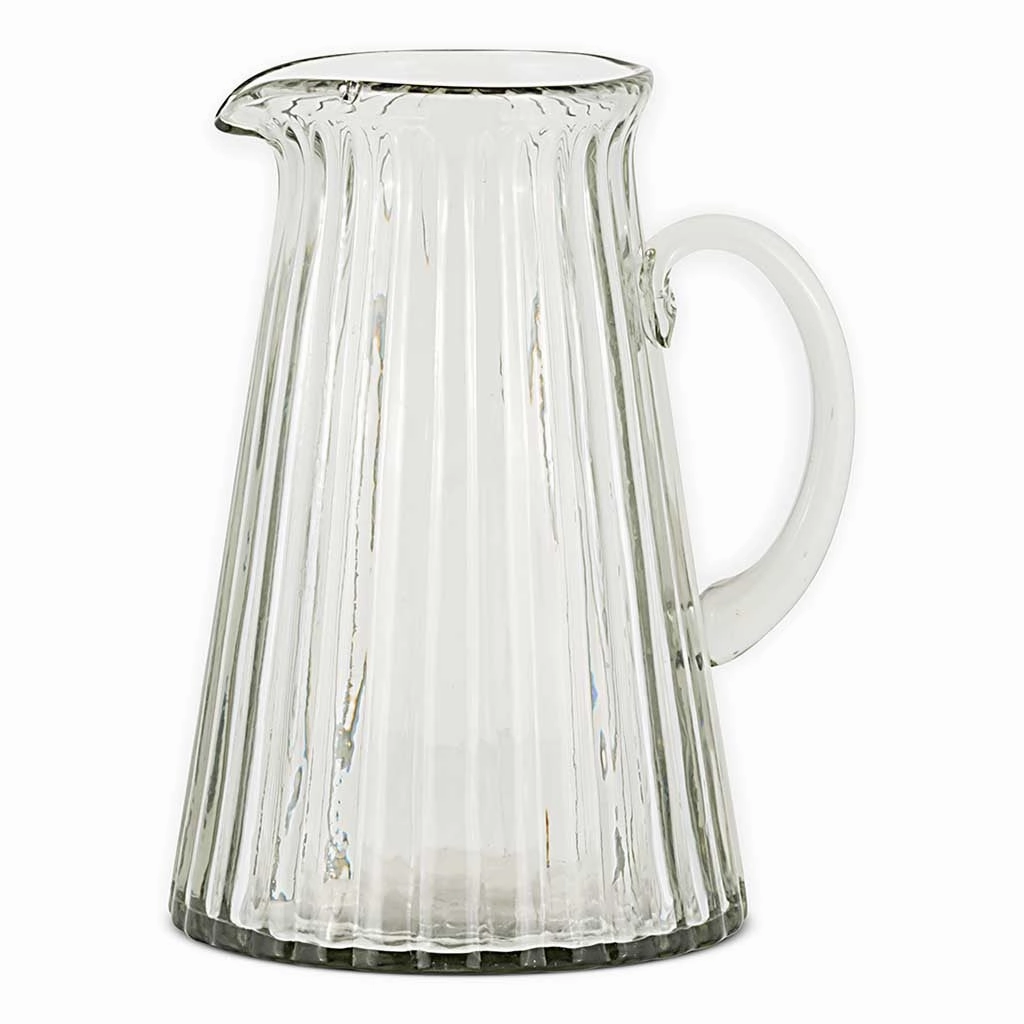 Minati Ribbed Glass Jug