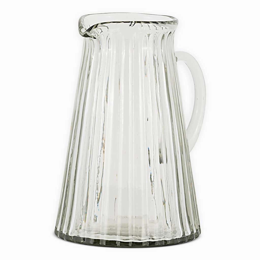 Minati Ribbed Glass Jug modern outdoor garden furniture collection