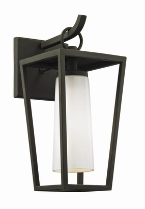 Mission Beach One Light Wall Lantern Textured BlackOutdoor wall sconces with motion sensor
